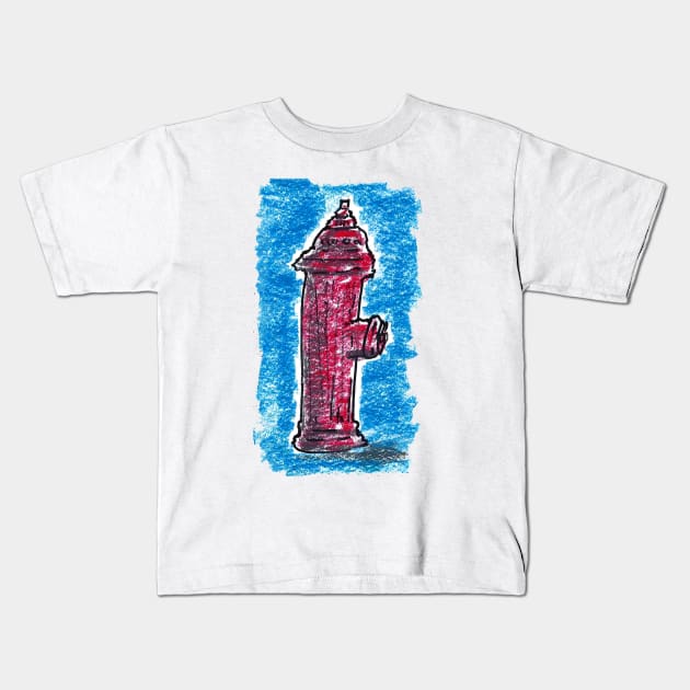 New york Fire Hydrant Kids T-Shirt by Coppack